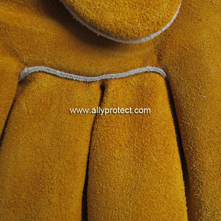 AP-2118 金黃色牛二層雙背燒焊手套